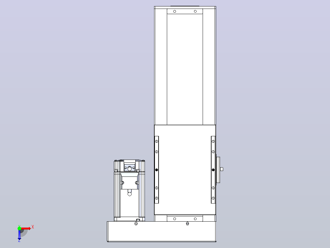 滚珠丝杠直线轴带导轨全封闭TPA-HCR-120D-1610C-L200-ML-C-P40-N3俯视图