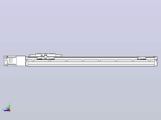滚珠丝杠直线轴内置导轨TPA-GCR-120-1610C-L550-M-M40-N3右视缩略图