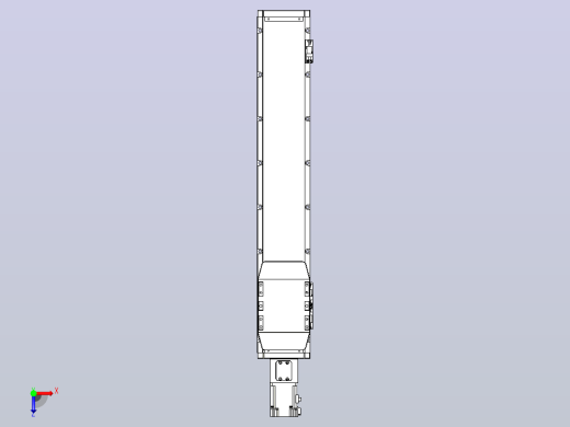 滚珠丝杠直线轴内置导轨TPA-GCR-120-1610C-L550-M-M40-N3俯视缩略图