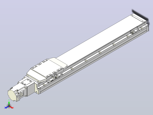 滚珠丝杠直线轴内置导轨TPA-GCR-120-1610C-L550-M-M40-N3正等轴测缩略图