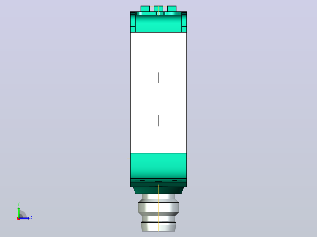 三角测量型光电传感器 (SbR) OQT150-R100-2EP-IO-V31-L左视图