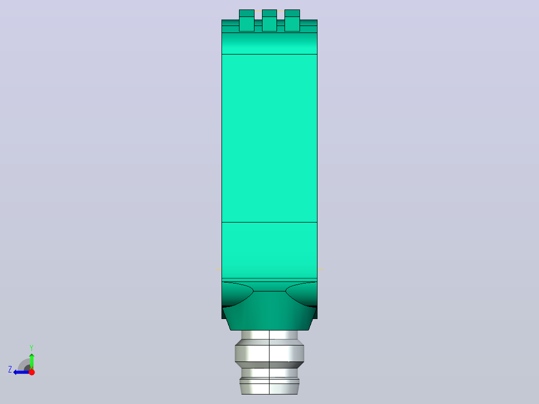 三角测量型光电传感器 (SbR) OQT150-R100-2EP-IO-V31-L右视图