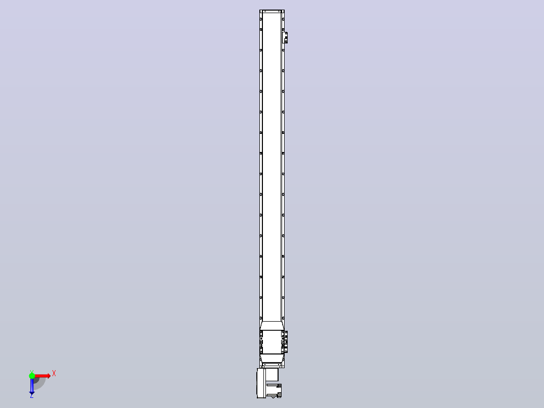 机器人皮带驱动直线轴TPA-GCB-120-P70-L1450-QL-M20-N3俯视图
