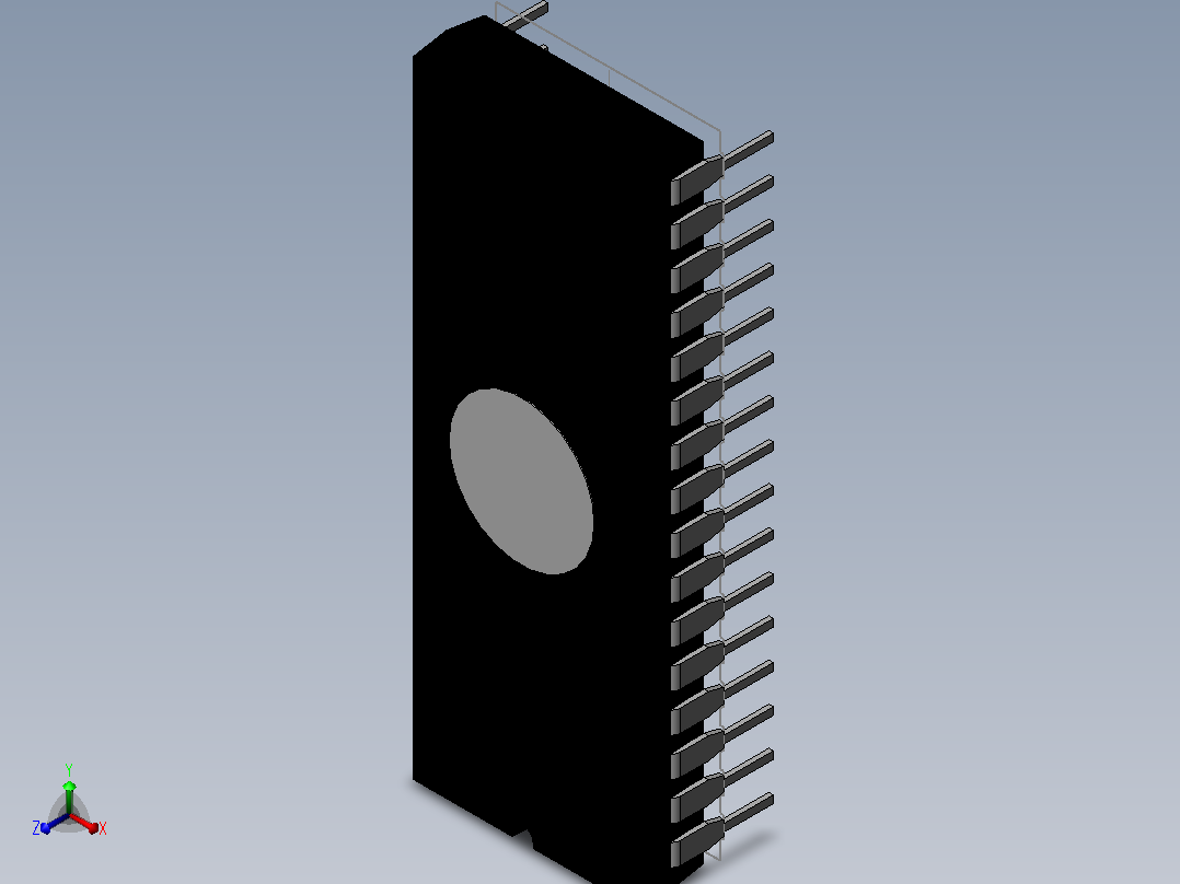 电子器件DIP 32 IC with 0_380in Window主视图
