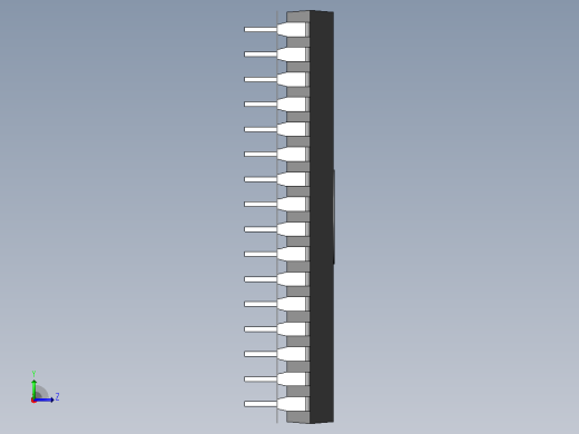 电子器件DIP 32 IC with 0_380in Window左视缩略图
