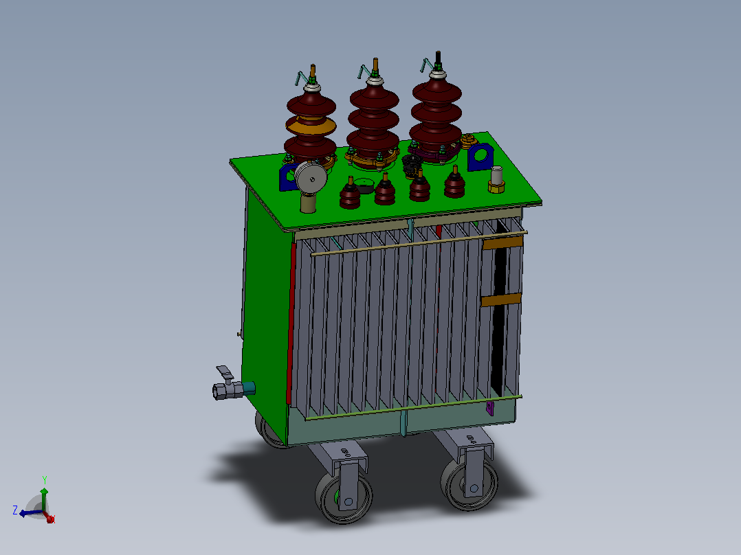 50 KVA 变压器主视图