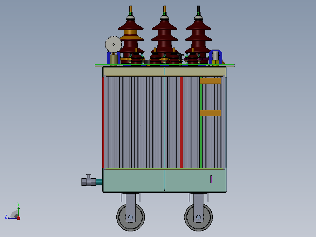 50 KVA 变压器右视图