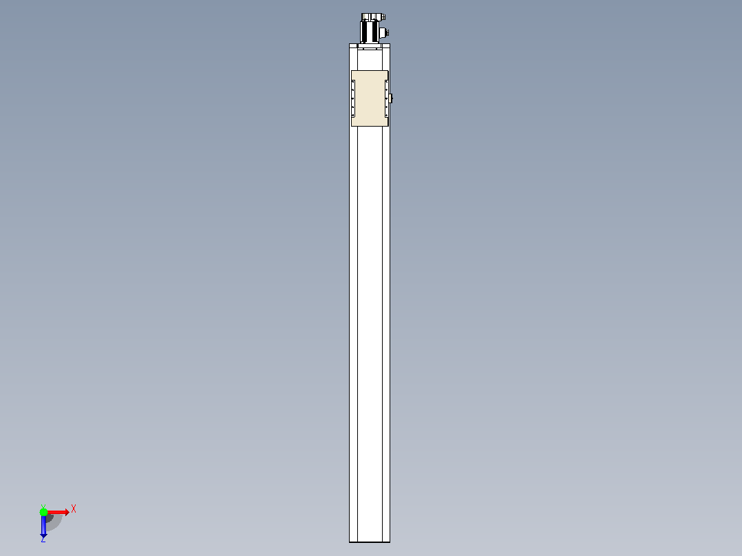滚珠丝杠直线轴带导轨全封闭TPA-HCR-220D-3210C-L2200-M-C-P1K-N3俯视图