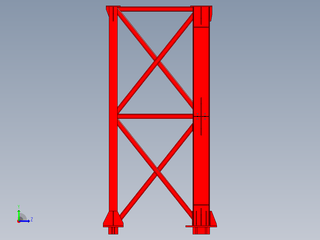 REAR_LEG_WELDMENT-ASSEMBLY左视图