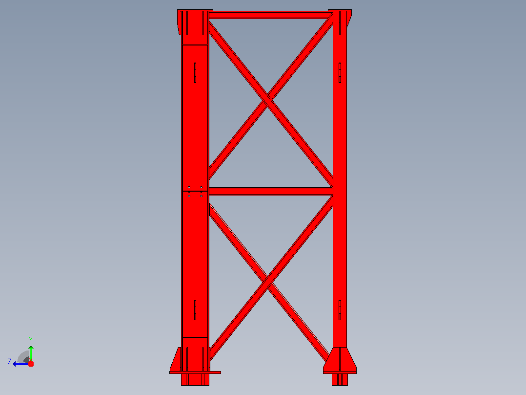 REAR_LEG_WELDMENT-ASSEMBLY右视图