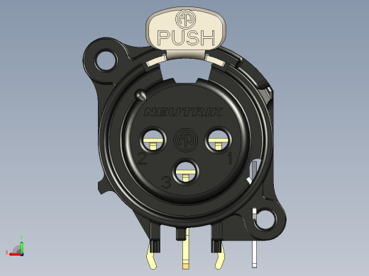 用于PCB NC3FAH2的Neutrik XLR母插头后视缩略图
