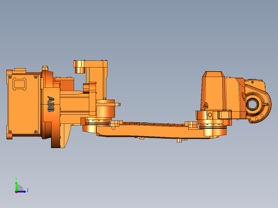ABB IRB 1520ID IRC5 CATIA STP左视图