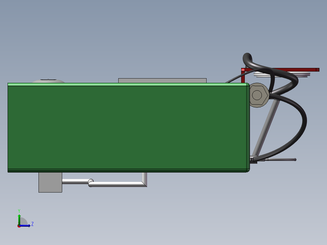 高压共轨燃油实验系统平台的设计(sw+cad+说明书)左视图