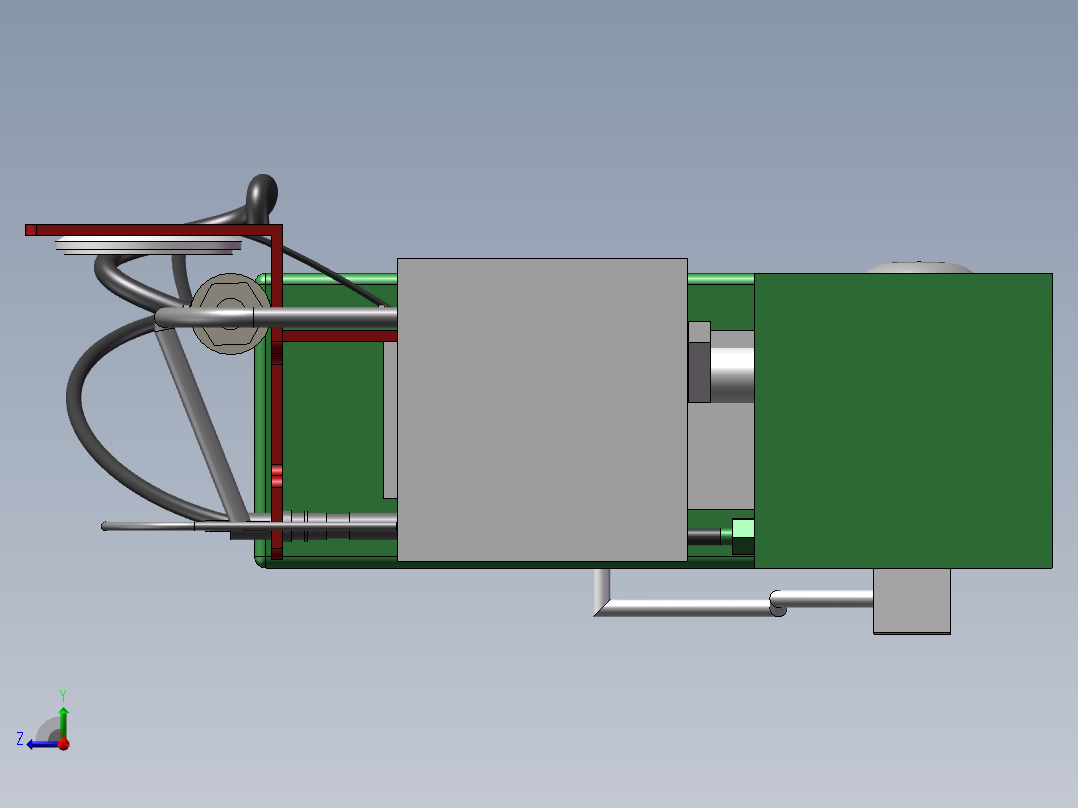 高压共轨燃油实验系统平台的设计(sw+cad+说明书)右视图