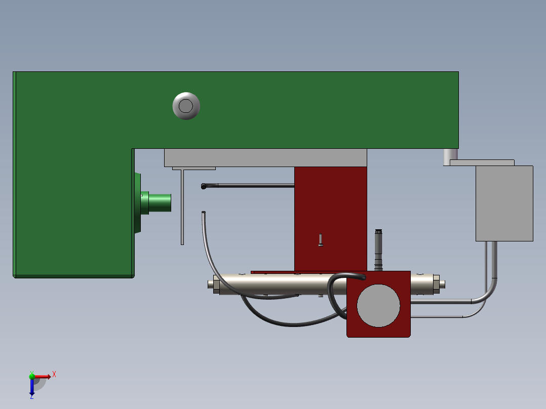 高压共轨燃油实验系统平台的设计(sw+cad+说明书)俯视图