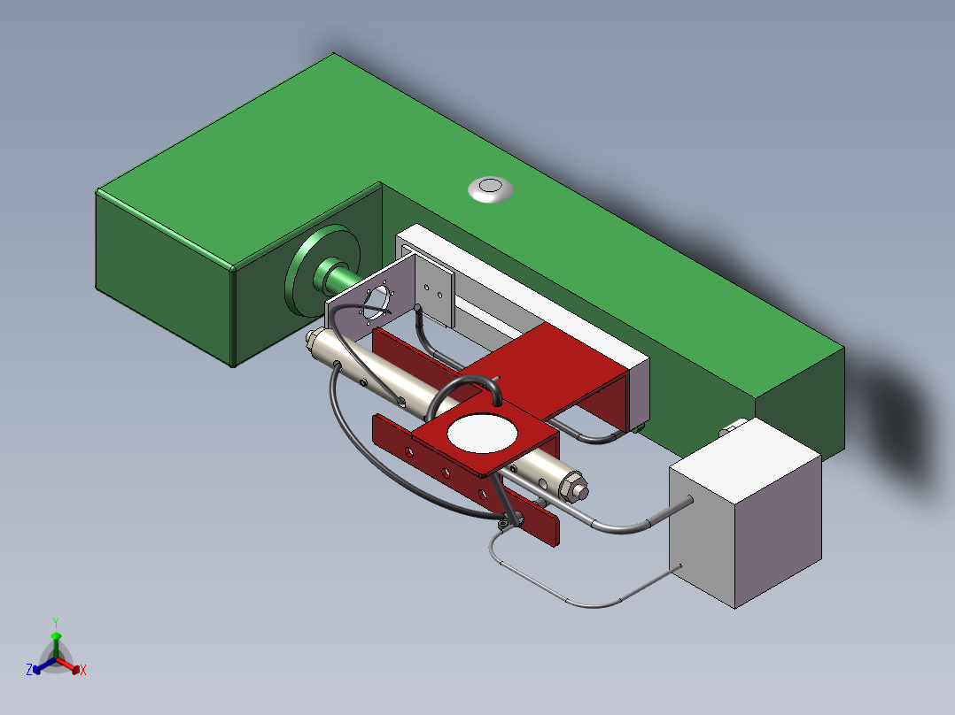 高压共轨燃油实验系统平台的设计(sw+cad+说明书)正等轴测图