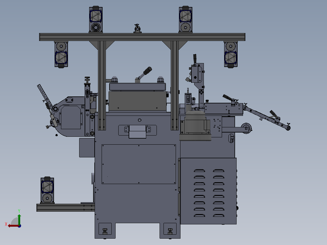 WD300G模切机(套孔)后视图