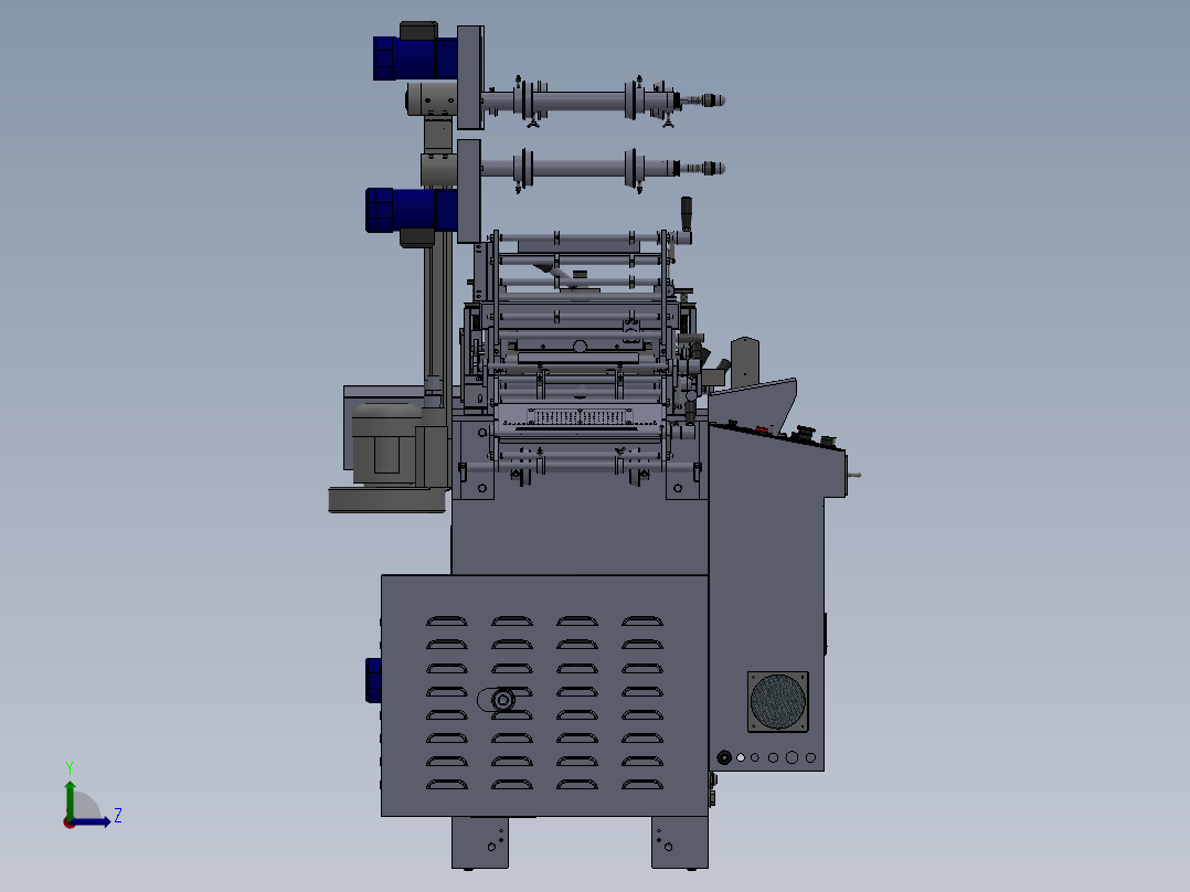 WD300G模切机(套孔)左视图