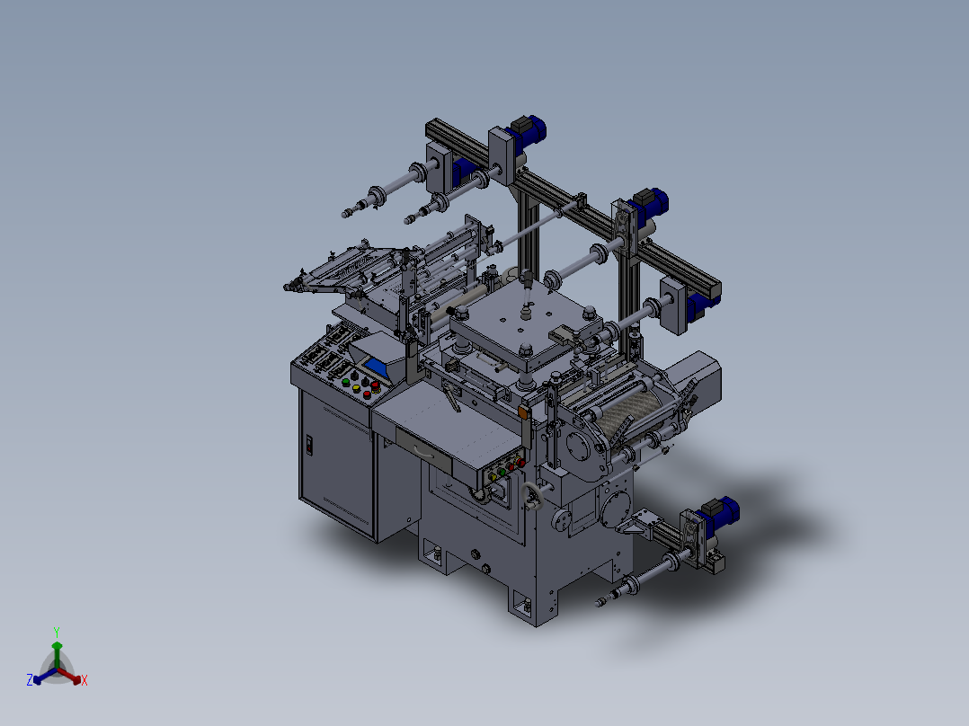 WD300G模切机(套孔)正等轴测图