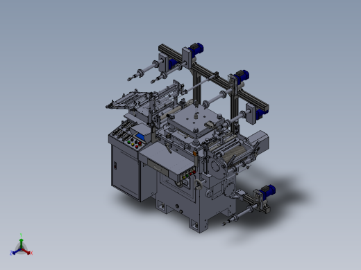 WD300G模切机(套孔)正等轴测缩略图