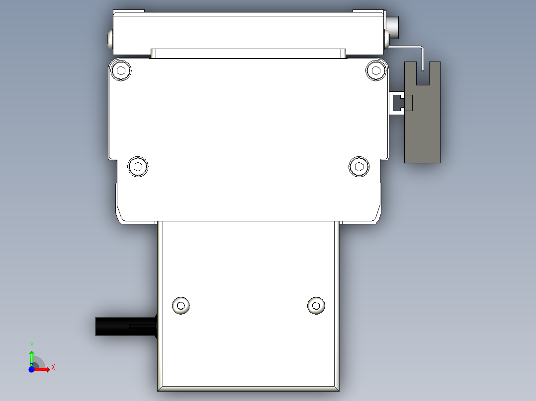 Toyo东佑达直线模组-ECH12-700-BM-100W+煞車前视图