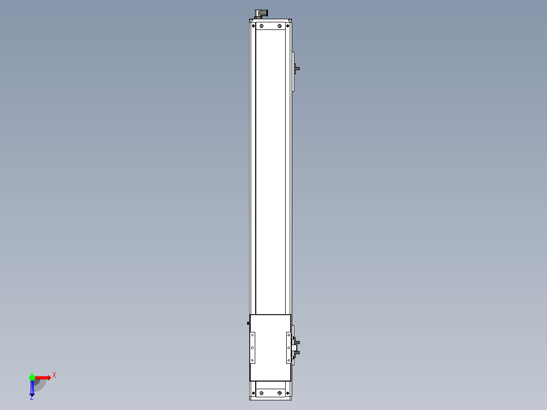 Toyo东佑达直线模组-ECH12-700-BM-100W+煞車俯视图