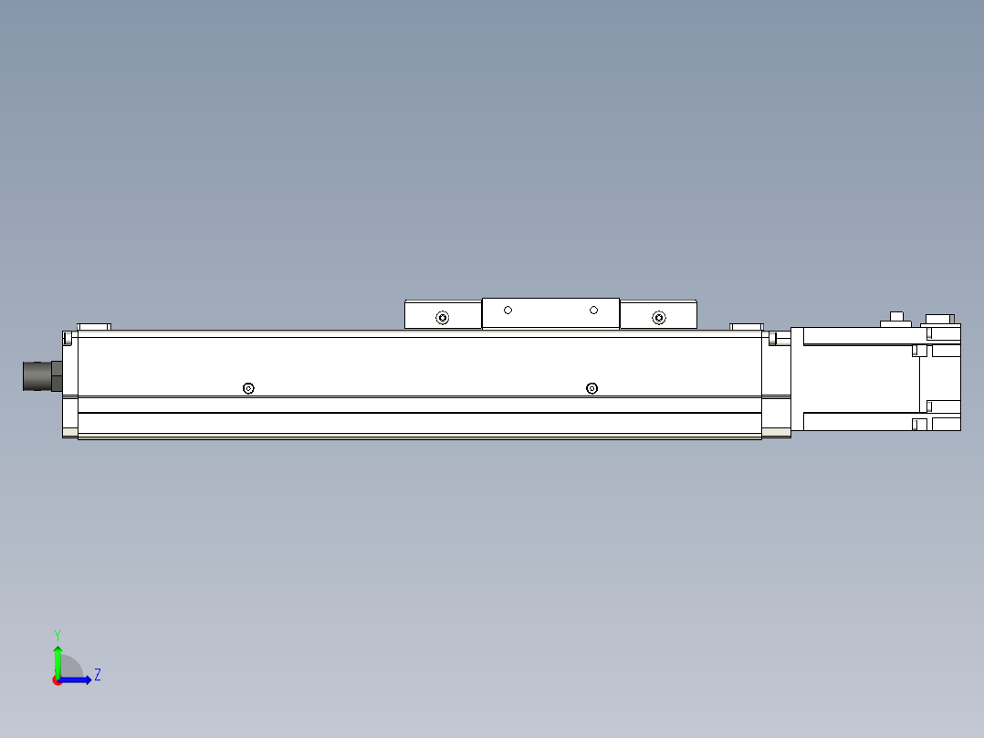 Toyo东佑达直线模组-ECH12-150-BC-400W左视图