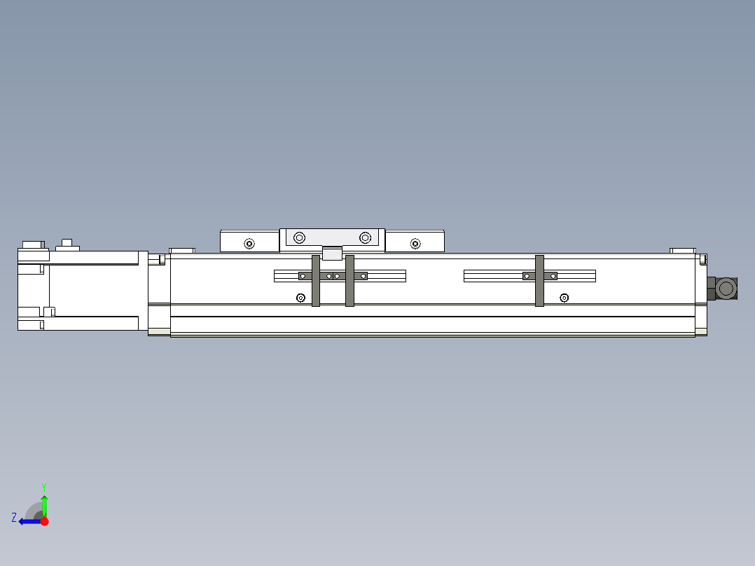 Toyo东佑达直线模组-ECH12-150-BC-400W右视图
