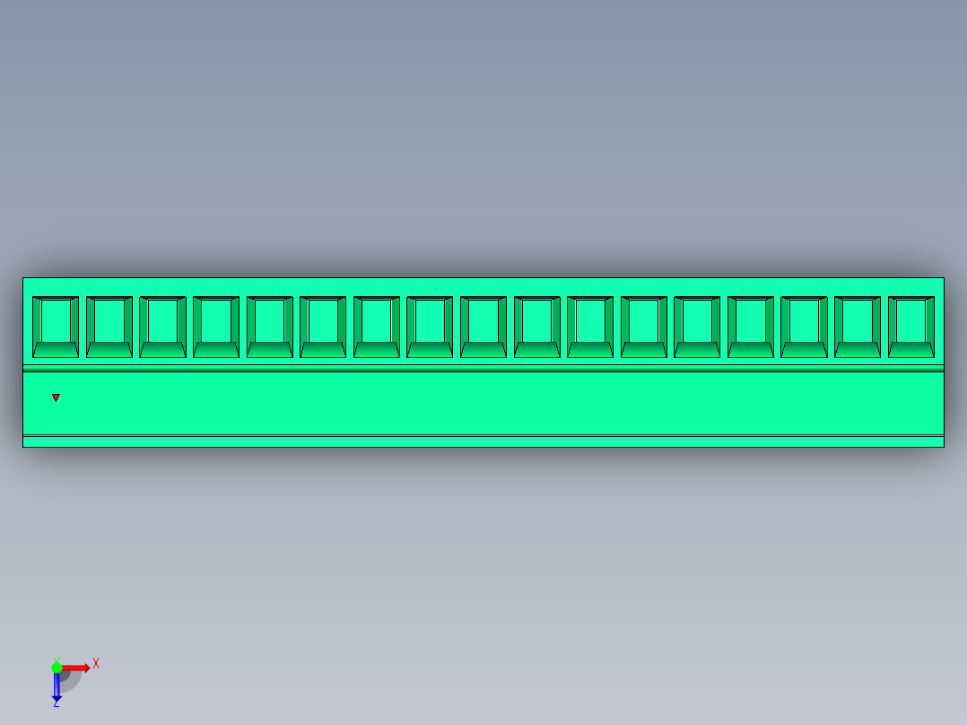 DEGSON 15EDG 系列 3.5mm 插拔式接线端子 FullPack-15EDGK-3.5-17P-14-00AH俯视图