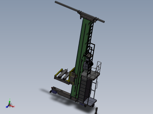 堆垛机模型详细3D图纸 非标自动化设备3D图纸3D模型