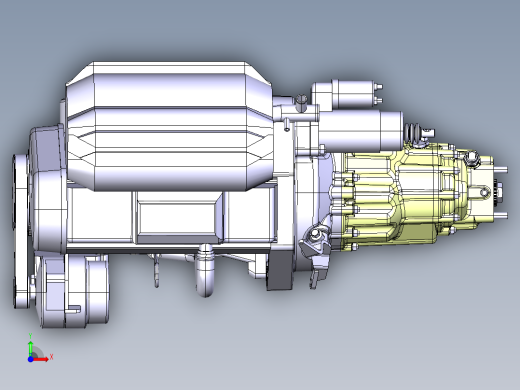 一款发动机离合器变速箱 仅外观前视缩略图