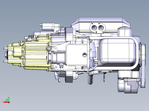 一款发动机离合器变速箱 仅外观后视缩略图