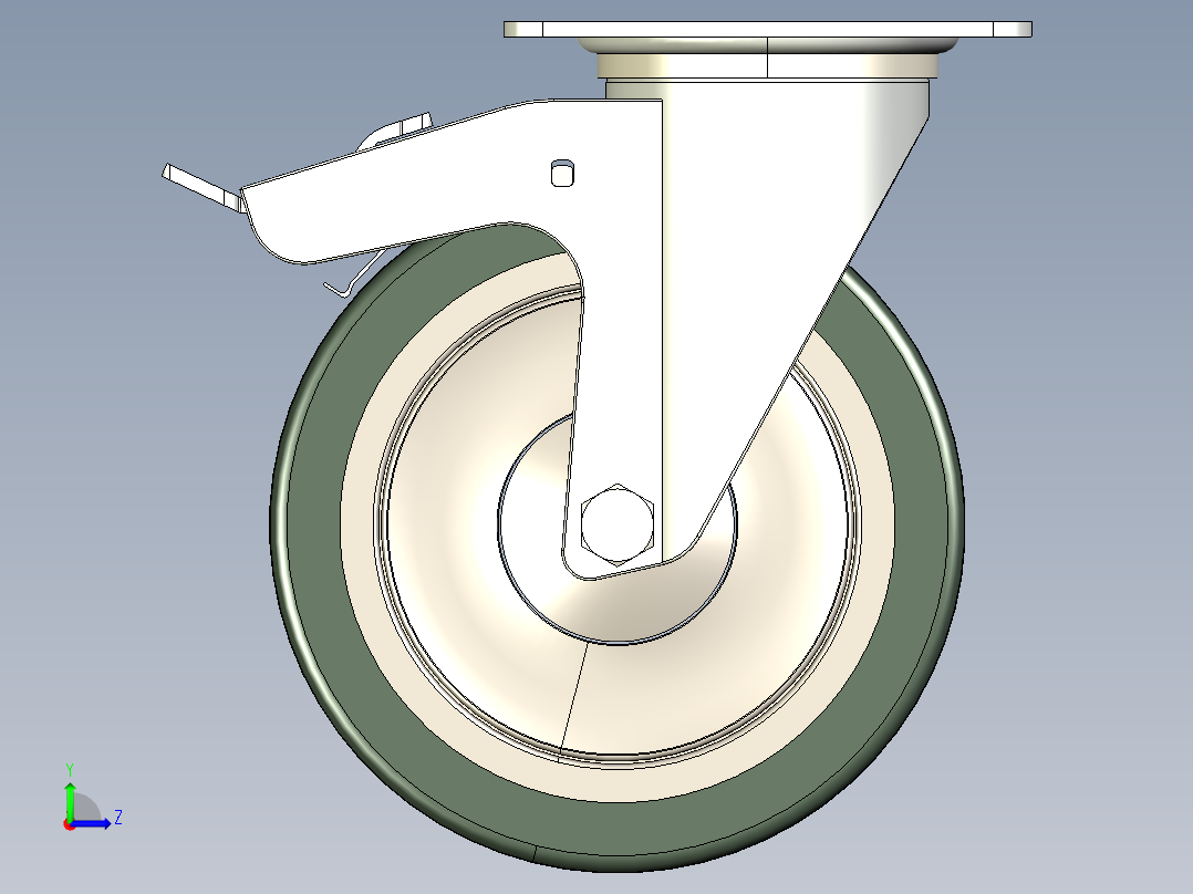 型材-KJN 531786 125MM WHEEL BRAKE左视图