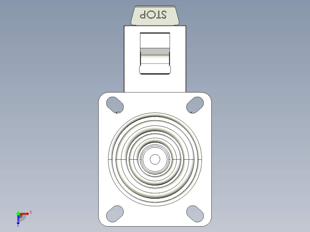 型材-KJN 531786 125MM WHEEL BRAKE俯视图