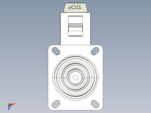 型材-KJN 531786 125MM WHEEL BRAKE俯视缩略图
