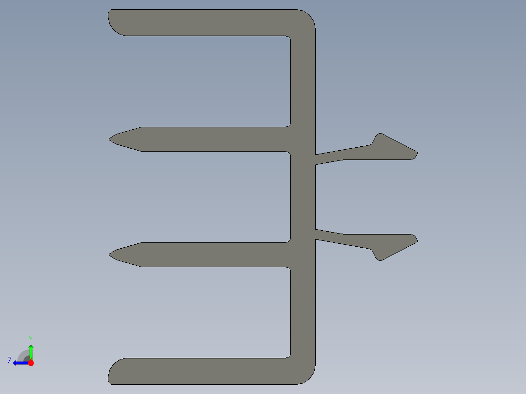 型材-BR 10 SLOT PVC SLIDING DOOR PROFILE 3842526591.STEP右视图