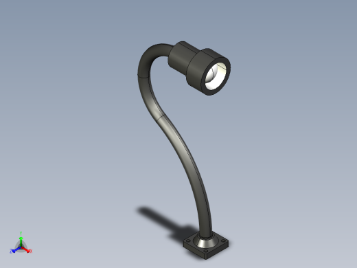 线体工作射灯正等轴测缩略图