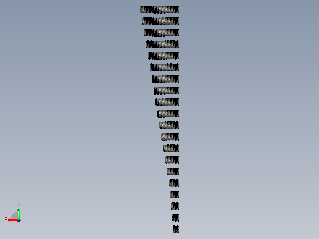带和不带螺纹的DIN-913 ISO-4026 M20平顶六角凹头紧定螺钉。长度从16毫米到100毫米后视图
