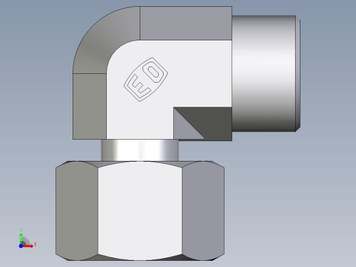 卡套式工业通用硬管接头EO_Standpipe_elbow_EVW16SOMDCF前视缩略图