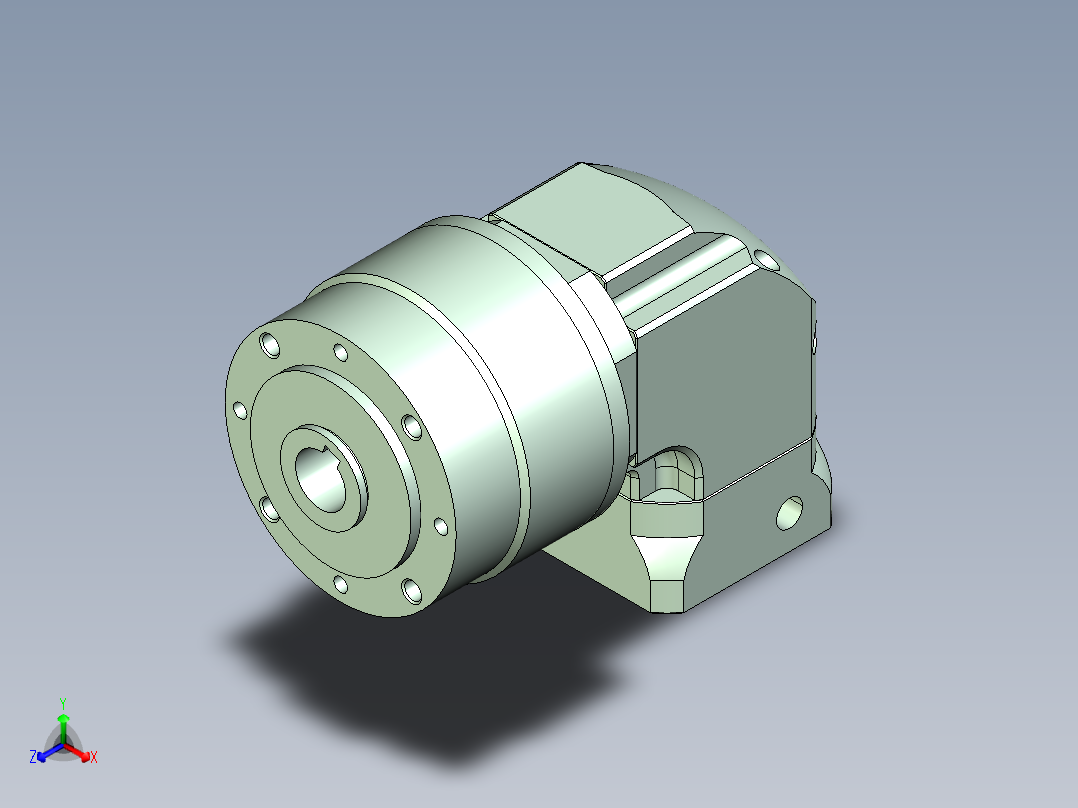 直齿孔ZPLE120-L2 14-73-98.43-M6.stp正等轴测图