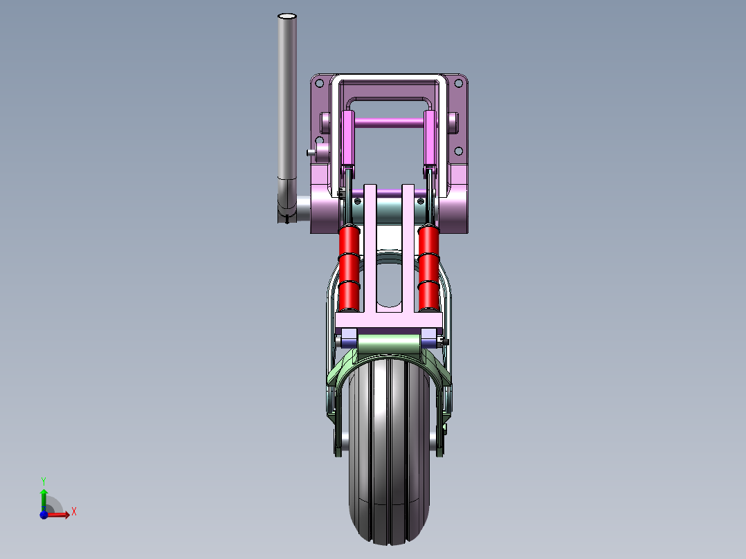 超飞FOURNIER RF-4固定翼飞机起落架前视图