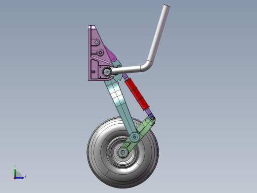 超飞FOURNIER RF-4固定翼飞机起落架左视缩略图