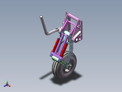 超飞FOURNIER RF-4固定翼飞机起落架正等轴测缩略图