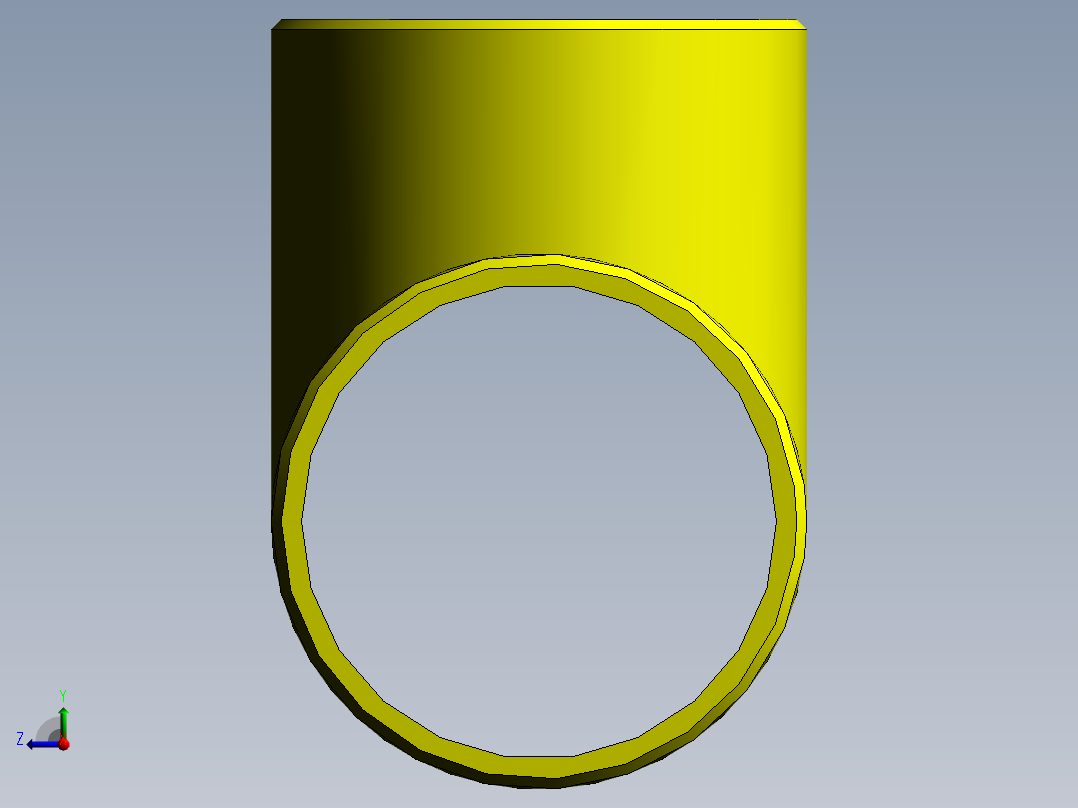 straight tee inch右视图