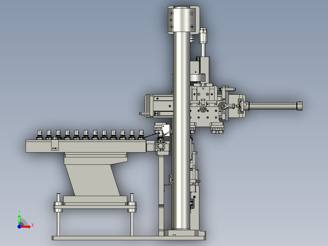 异形圆柱体产品上料检测-（DFL26-D0)前视图