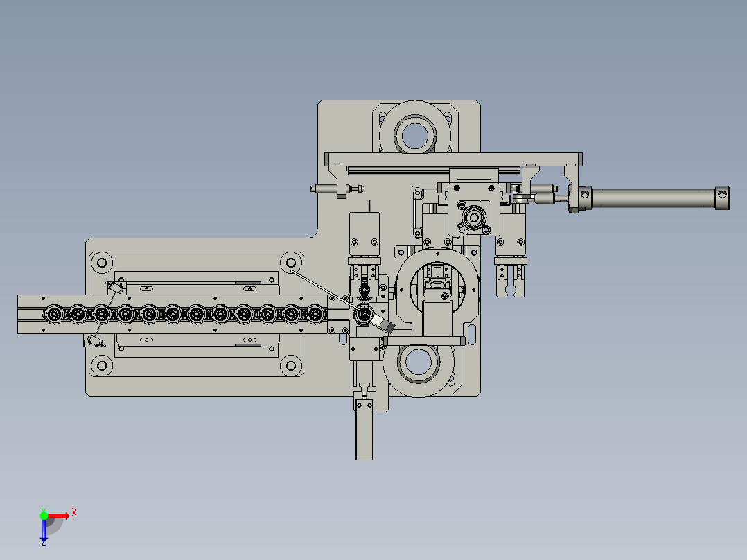 异形圆柱体产品上料检测-（DFL26-D0)俯视图