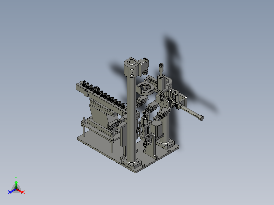 异形圆柱体产品上料检测-（DFL26-D0)正等轴测图