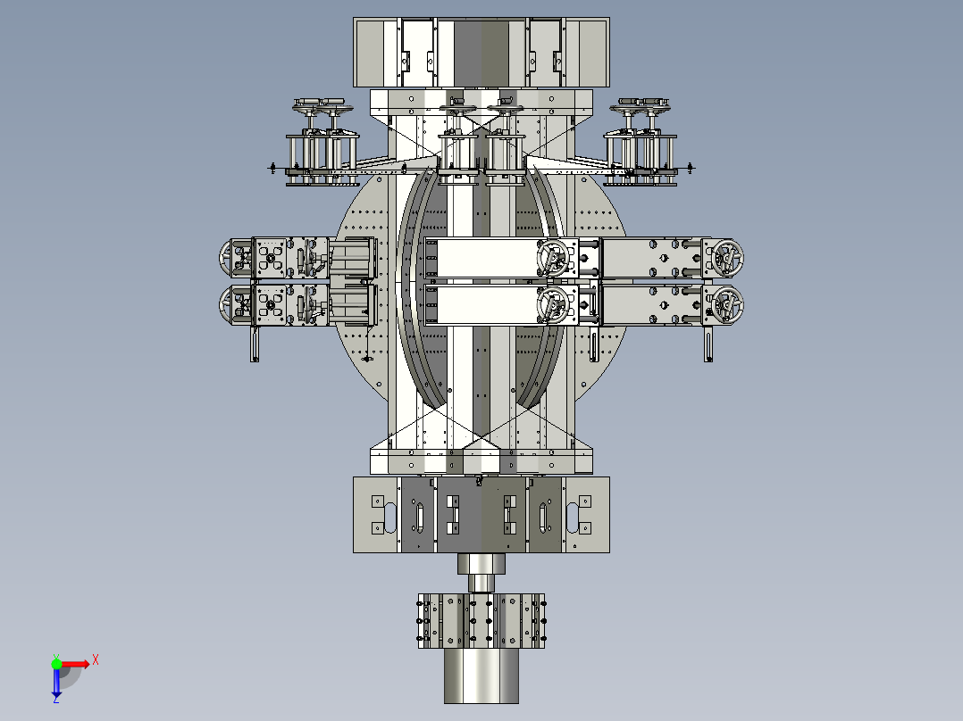 消磁能源机俯视图