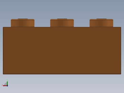 乐高套装 4421基本积木-4118787 - 3622 Bright Orange Brick 1 x 3.SLDPRT后视缩略图