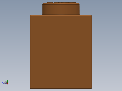 乐高套装 4421基本积木-4118787 - 3622 Bright Orange Brick 1 x 3.SLDPRT右视缩略图